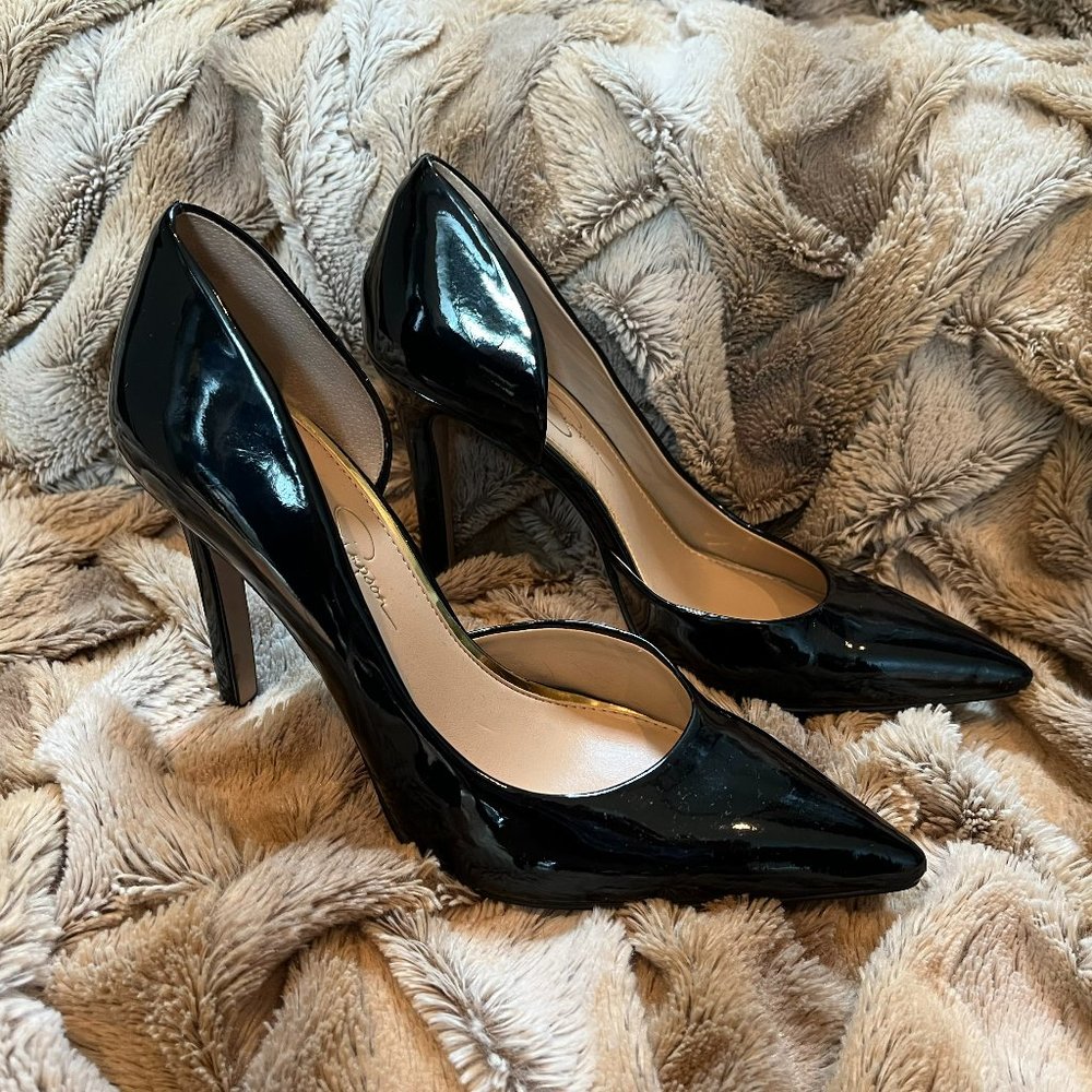 Black Patent Leather Heels